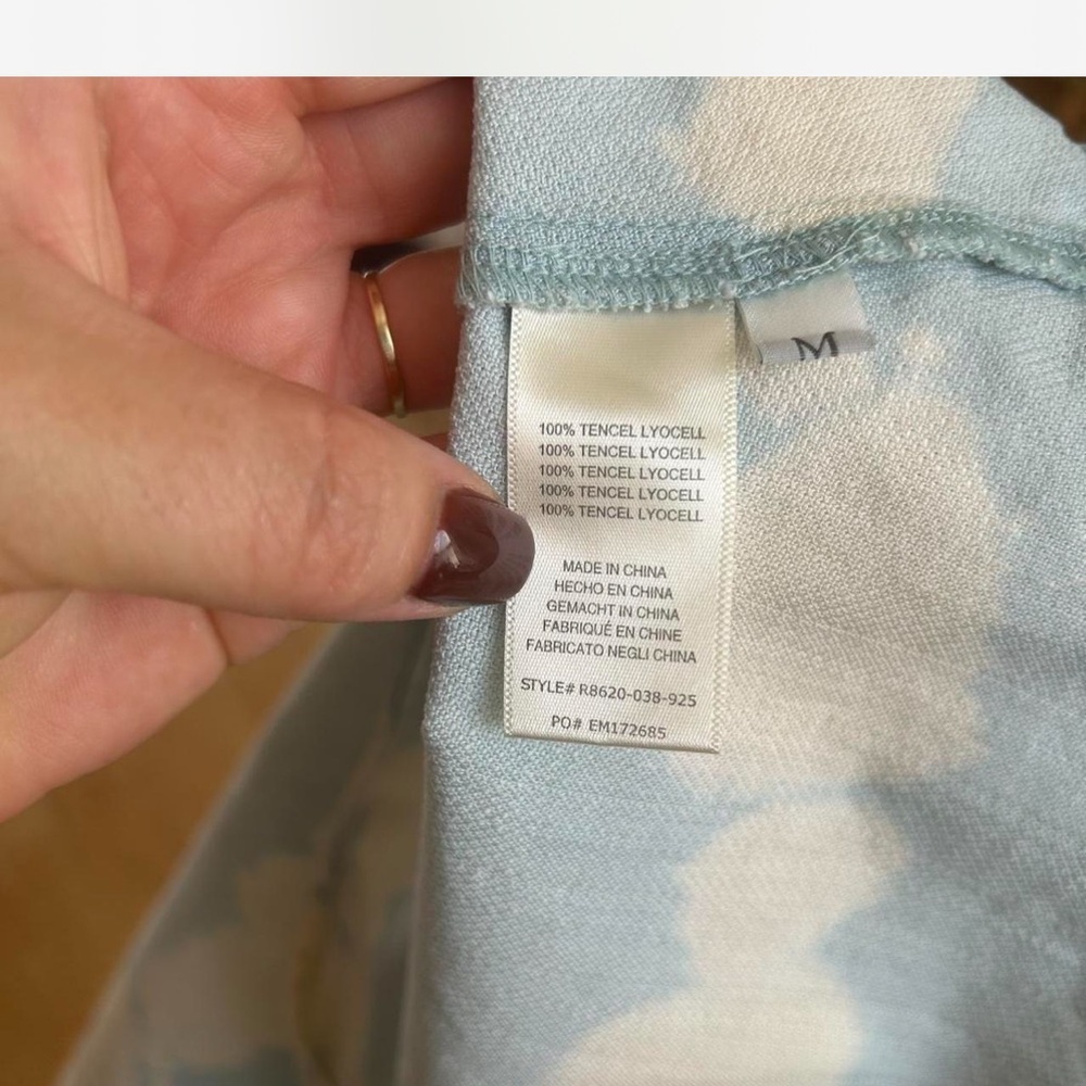 Cloth & Stone | Anthropologie Tie-Dye Swing Mini Dress In Blue Motif Size M - Picture 5 of 8